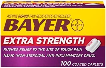 Bayer Дополнителна Сила Bayer 500mg, 100 Брои - Пакување од 2