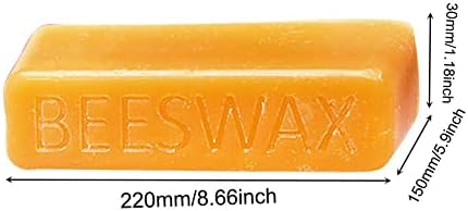 QuickSwap - 8pcs Чисто Природни Козметички Одделение Жолт Восок Восок Блок За DIY Кармин рачно изработени Сапун Храна Запечатување