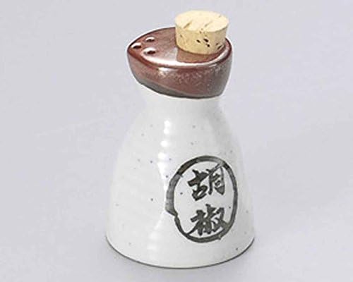 Nashiji Rokube Shoyu 2.4 инчен Сет од 2 Пипер Shakers Бели порцелански Направени во Јапонија