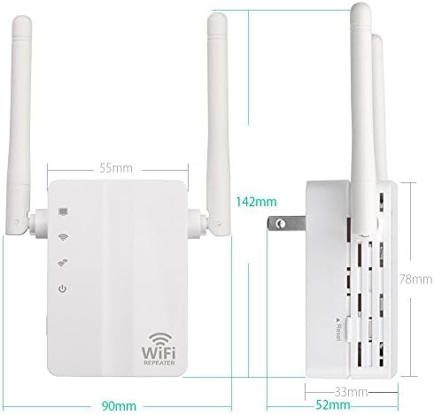Smart производ WiFi Wireless Repeater, 300 МЕТРИ, со Надворешна Антена WiFi Range Extender, WiFi Рутер Сигнал Бустер, Интелигентни