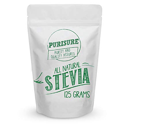 Сите Природни Stevia Прав 125g (846 Порции), Високо Концентриран Чист Екстракт, Нема Филери, Адитиви или Вештачки Состојки,