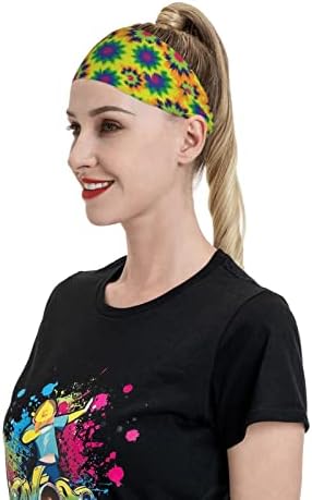 Вратоврска Боја Headbands за Жените Атлетик Дише Headband Пот Бенд Влага Wicking Sweatband за Човекот Јога Велосипедизам
