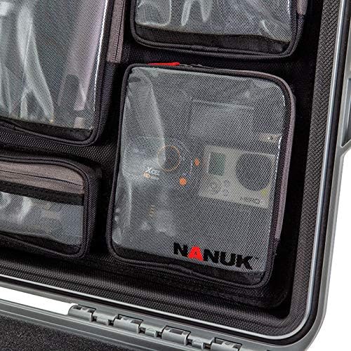 Nanuk 920 Водоотпорен тежок Случај со Капак Организаторот за Sony a7R Големина Камера - Црна