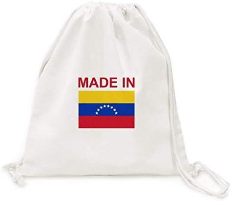 Направен Во Венецуела Земја Љубов Платно Drawstring Ранец Патување Шопинг Кеси